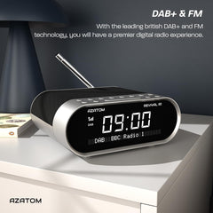 Revival R1 DAB/DAB+ & FM Bluetooth Bedside Radio with Dual Alarms & USB Charging
