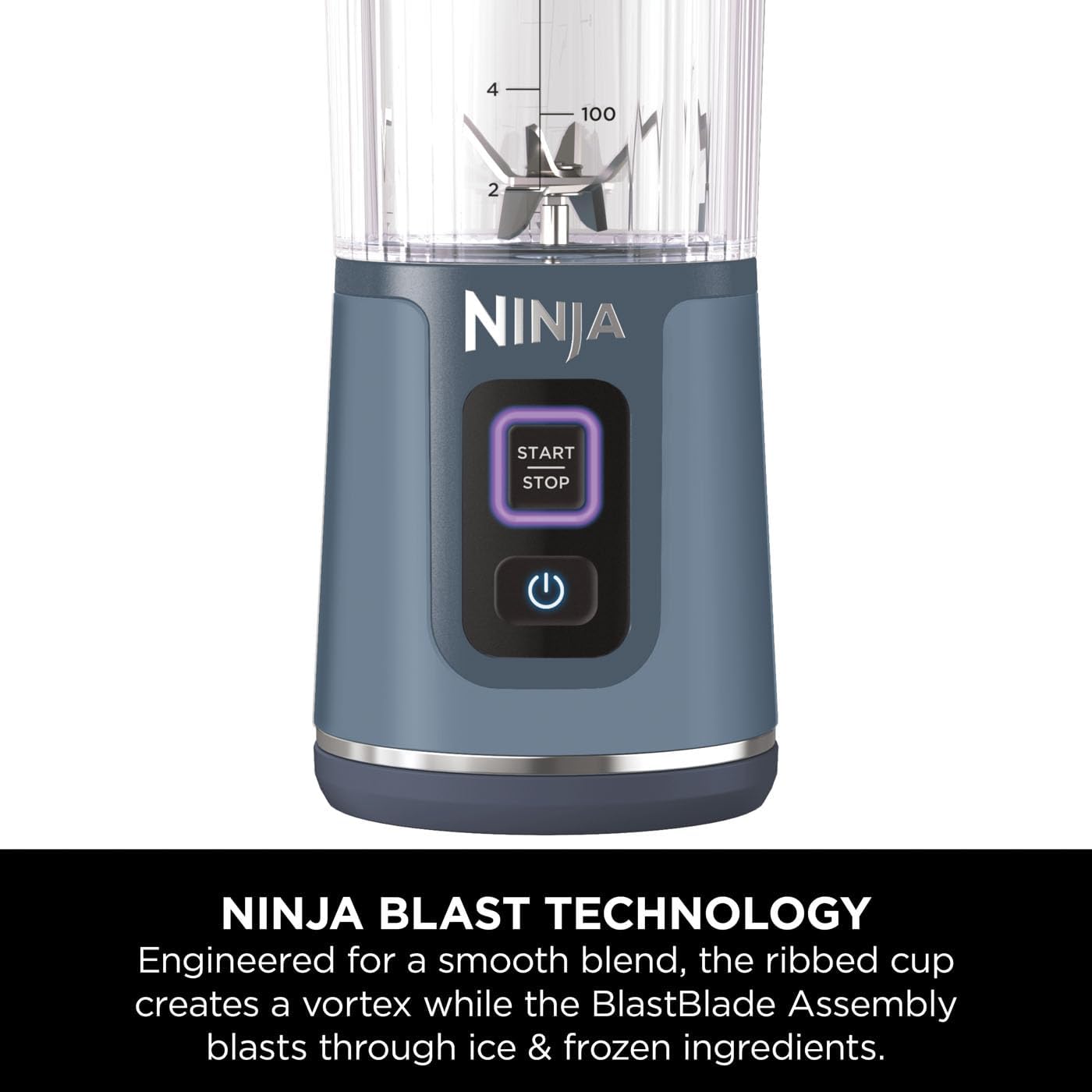 Blast Portable Blender 530ml – Cordless Rechargeable Mini Blender with Leakproof Lid, Blends Ice, Frozen Fruit & Shakes