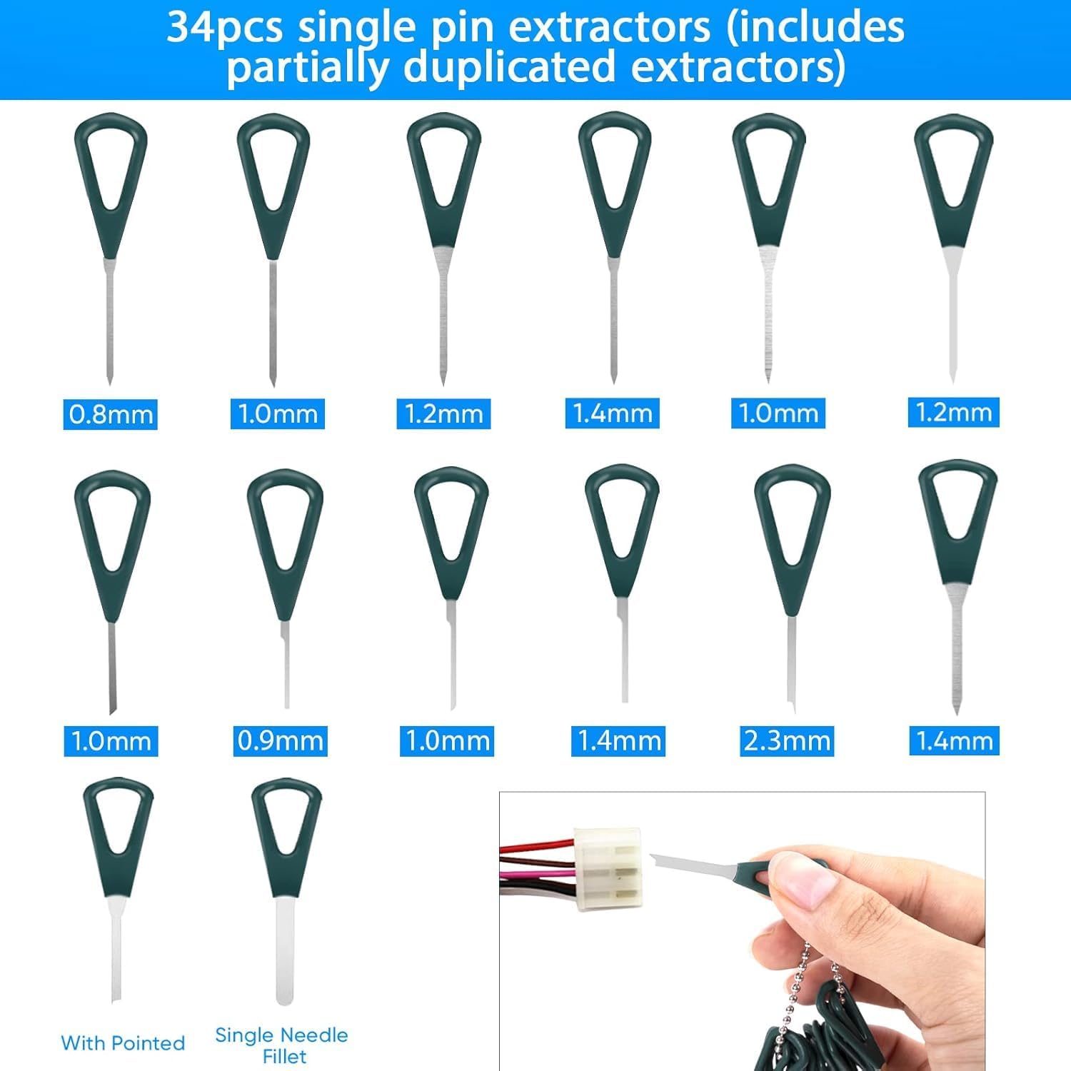 92Pcs Terminal Removal Depinning Tool Kit