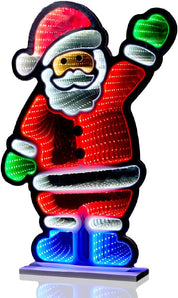 Multi-coloured LED Santa Christmas decoration