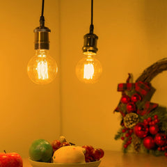 Vintage Edison Globe Bulbs 40W E27 Warm Light – 4 Pack