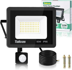 30W 2700LM LED Flood Light PIR Sensor IP66 Waterproof Outdoor Garden Garage Forecourt