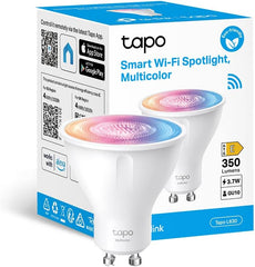 Tapo Wi-Fi GU10 LED Bulbs, Multicolor, 16 Million Colors, White Tunable, Remote Control