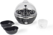 Salter Electric Egg Cooker – 6 Egg Boiler with Poaching Trays, Soft & Hard Boiled Eggs, Measuring Cup, Easy Clean, 430W