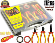 11PCS Electricians Screwdriver Set Fully Insulated with Case