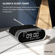 Revival R1 DAB/DAB+ & FM Bluetooth Bedside Radio with Dual Alarms & USB Charging