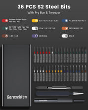 Precision Screwdriver Set, 39 in 1 Mini Screwdriver Set with S2-Steel Long Bits, Magnetic Repair Tool Kit for Laptop, Cell Phone, PC, MacBook, Ring Doorbell, PS5, PS4, Glasses, Watch, Xbox