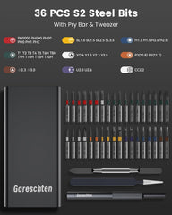 Precision Screwdriver Set, 39 in 1 Mini Screwdriver Set with S2-Steel Long Bits, Magnetic Repair Tool Kit for Laptop, Cell Phone, PC, MacBook, Ring Doorbell, PS5, PS4, Glasses, Watch, Xbox