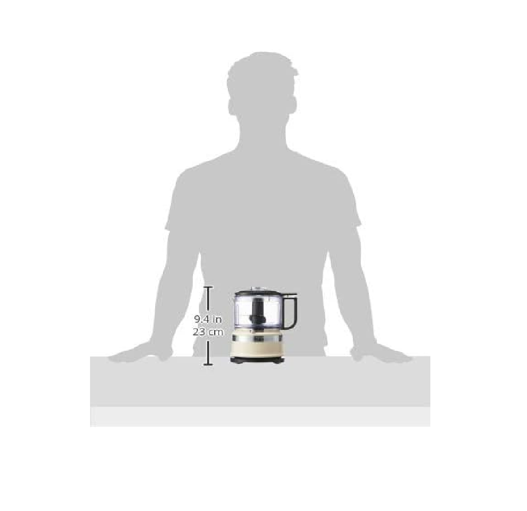 KitchenAid Mini Food Chopper 830ml – Almond Cream, Model 5KFC3516BAC