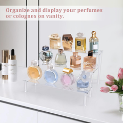 Acrylic 3-Tier Clear Display Riser Stand – Organizer for Figures, Perfume & Desserts