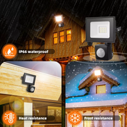 10W Outdoor PIR LED Floodlight