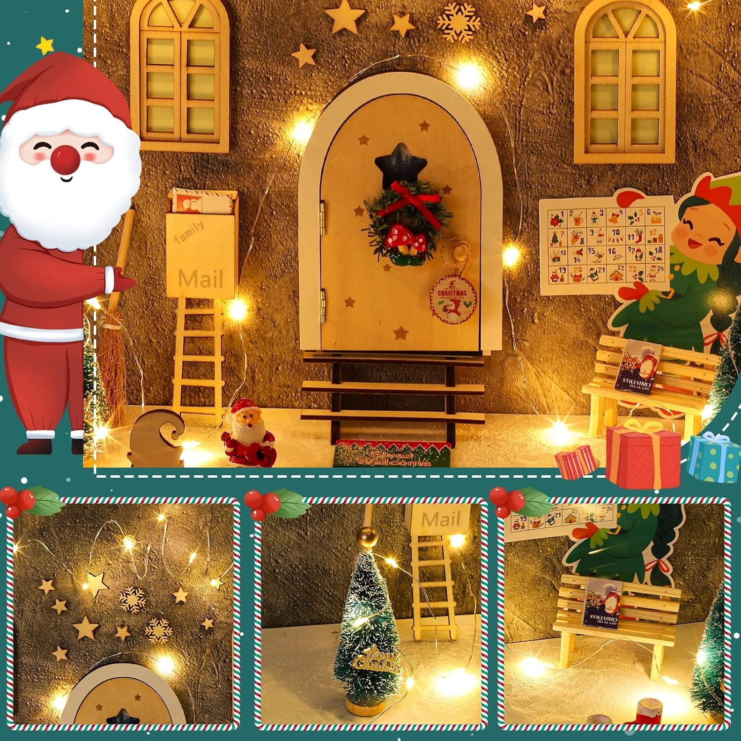 Fairy Lights with Garden Decoration Accessories