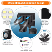 10W Outdoor PIR LED Floodlight