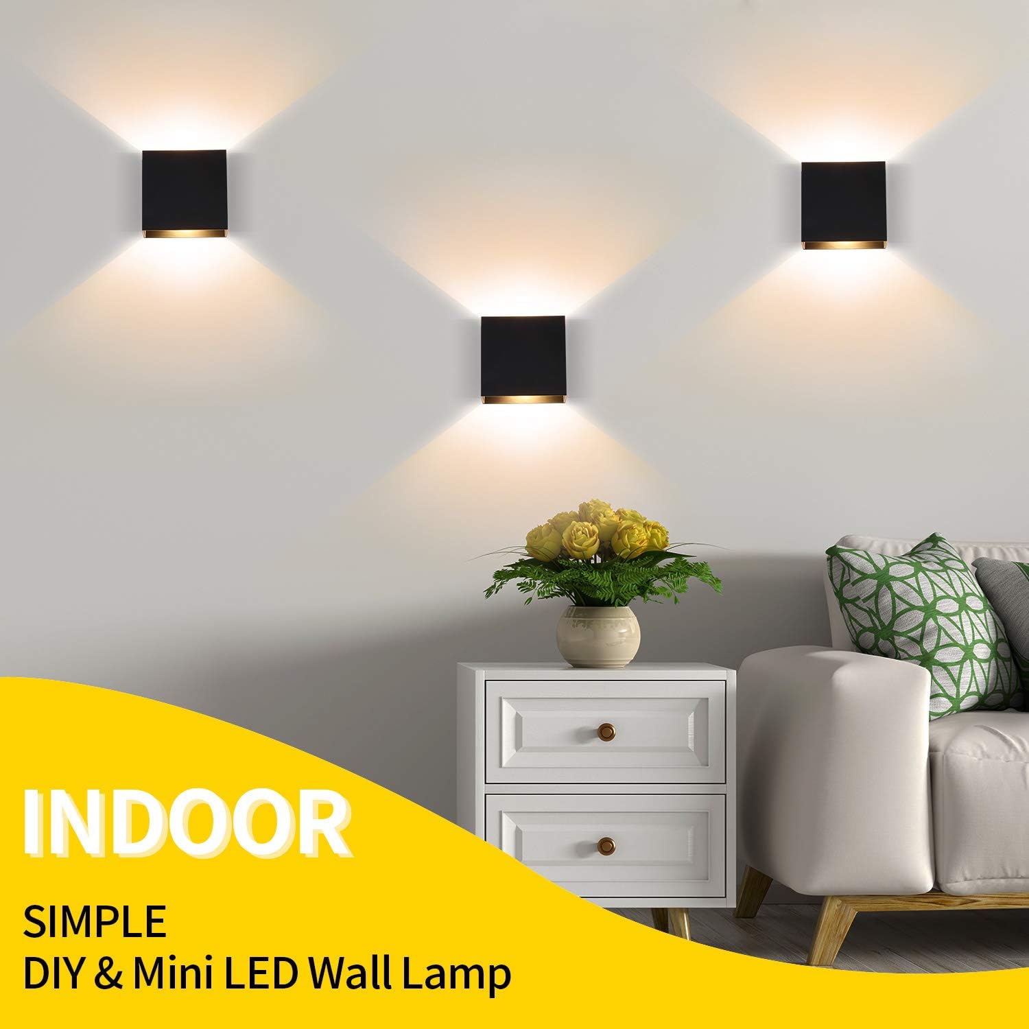 6W Up Down Indoor Wall Sconces