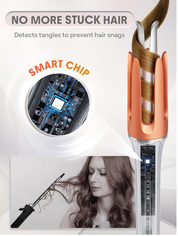 Automatic 25mm Curling Iron – Ceramic Self-Rotating Hair Curler, 3 Heat Settings