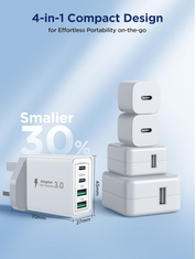 Fast USB-C Charger Plug – Dual Port PD Power Adapter for iPhone & Android Devices