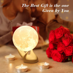 3D Printed Moon Lamp Touch Control Night Light