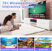 Game Console with 100+ Built-in Games, HD Output & Wireless Gamepad for Kids