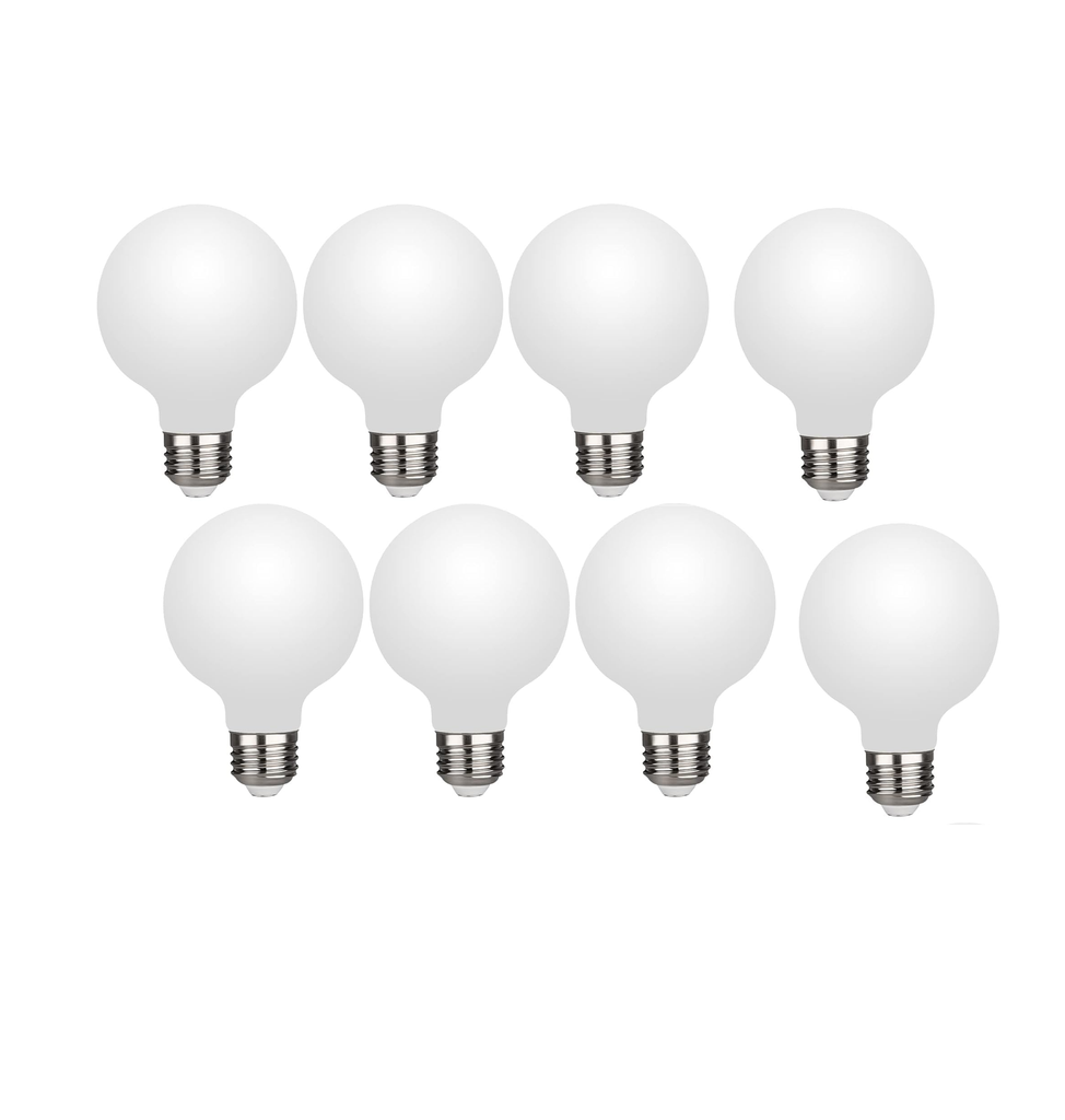 G80 E27 LED Bulb 5W 220V Cool White Glass Light, Energy Saving Decorative Globe Lamp for Home and Office