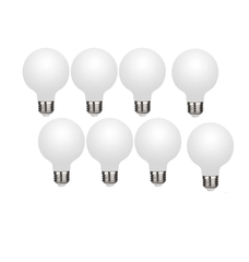 G80 E27 LED Bulb 5W 220V Cool White Glass Light, Energy Saving Decorative Globe Lamp for Home and Office