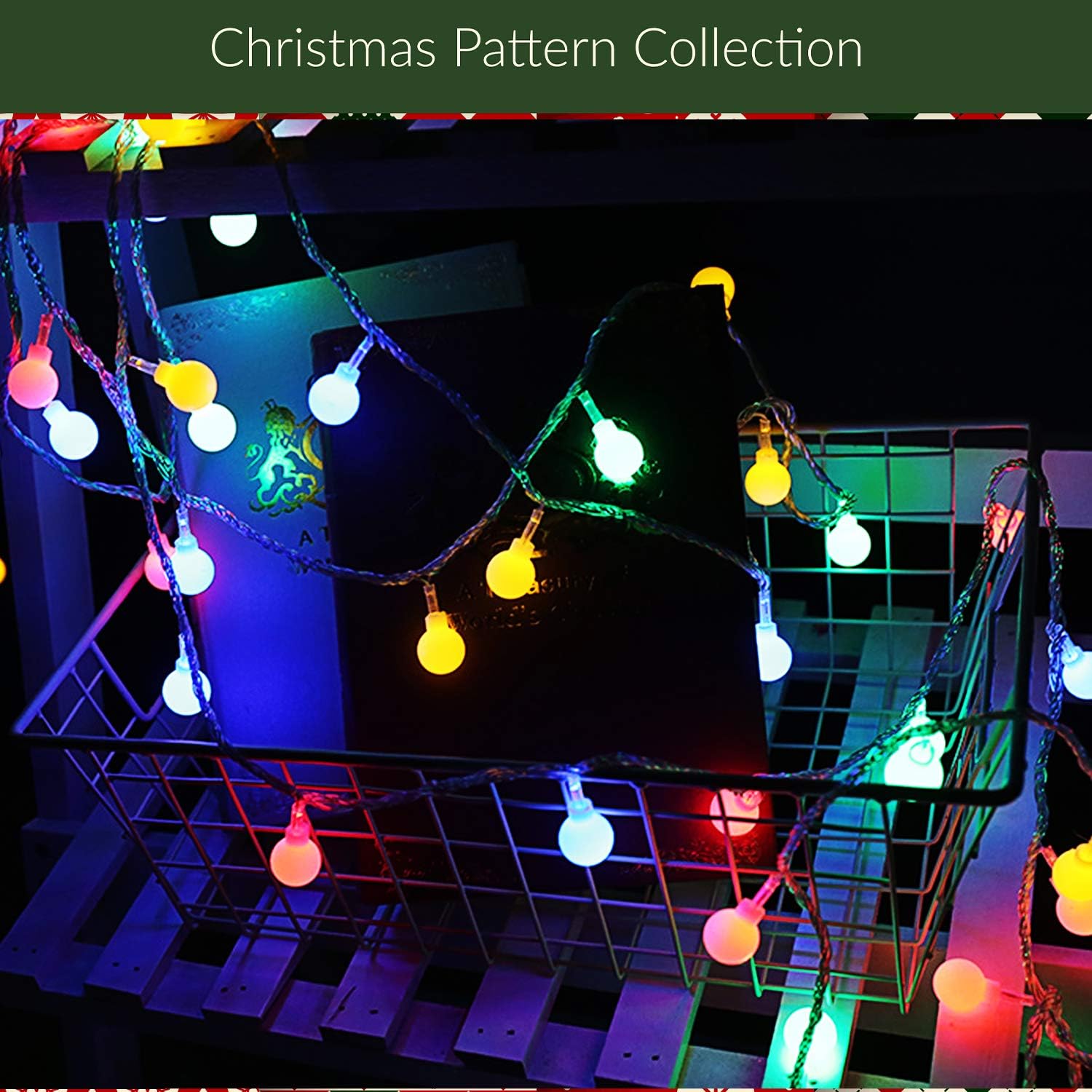 Multicolour Globe Fairy Lights 6M 40 LED Battery Powered