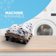 FurDreams 3-Pack Pet Blankets – Soft Flannel Fleece Throws, Washable & Lightweight