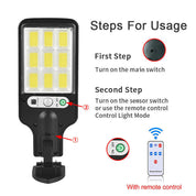 2X 6000W Motion Sensor Solar lights