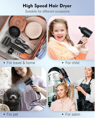 High-Speed 160,000 RPM Ionic Hair Dryer – Fast, Lightweight & Low Noise Design