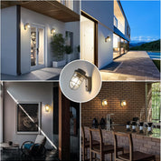 Outdoor PIR Motion Sensor Wall Lantern Light, IP44 Waterproof