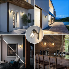 Outdoor PIR Motion Sensor Wall Lantern Light, IP44 Waterproof