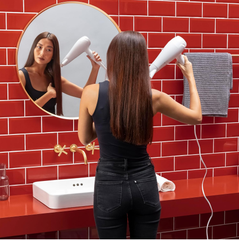 Professional 2200W Ionic Hair Dryer – Fast Dry Blow Dryer with Diffuser & Nozzle