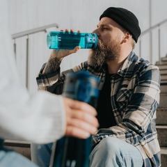 TouchGulp Tritan Water Bottle – 500ml, 750ml, 1L BPA-Free One-Tap Sports Bottle