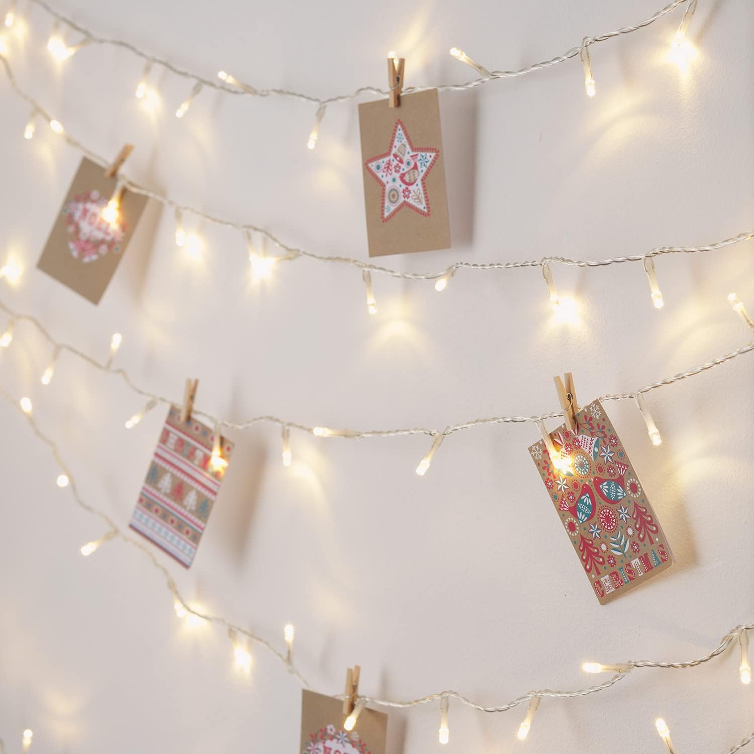 8m Plug-in Fairy Lights – 100 Warm White LEDs