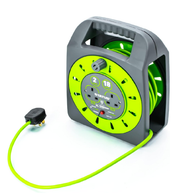 18M 2 Socket Cable Reel – 13A Heavy-Duty Outdoor Extension Lead with Thermal Cut-Out