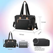 Large Baby Changing Bag – Stylish Nappy Tote for Mum & Dad with Changing Mat