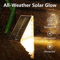 Lakey Sound Solar Step Lights 6 Pack – 10 Color Modes