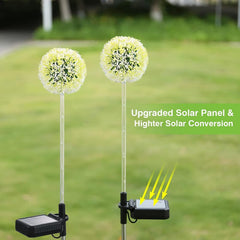 Solar Dandelion Garden Lights, 4 Pack Colourful LED Outdoor Flower Lights