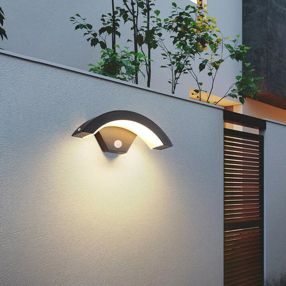 Modern Outdoor LED Wall Light with Motion Sensor