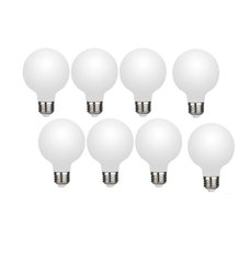 G80 E27 LED Bulb 5W 220V Cool White Glass Light, Energy Saving Decorative Globe Lamp for Home and Office