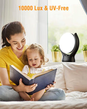 Sad Lamp 10000 Lux Light Therapy, 3 Colors, 4 Timers, 5 Levels, UV-Free Sunlight        4o