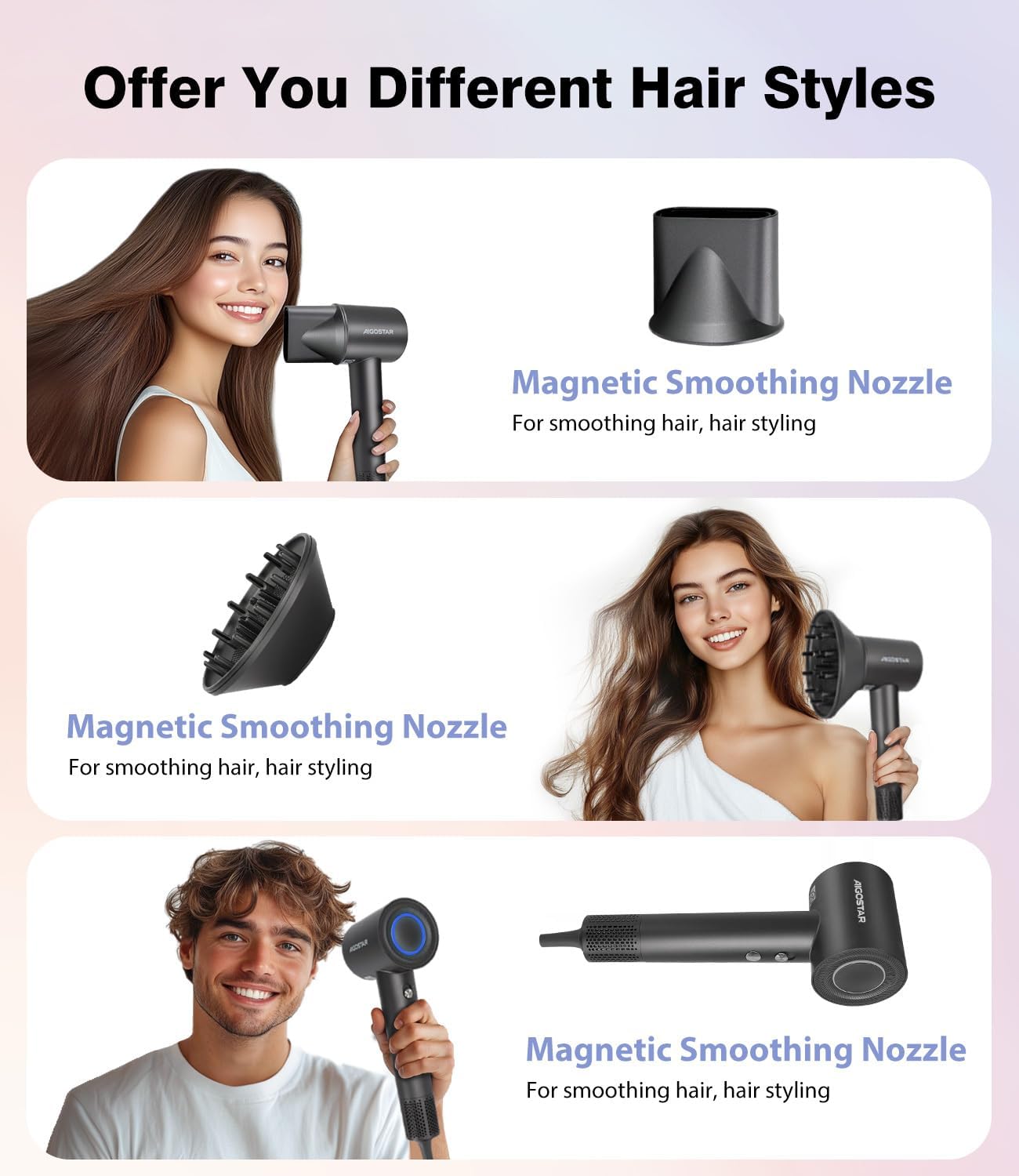 Professional 110,000 RPM Ionic Hair Dryer – Fast, Quiet & Lightweight Blow Dryer