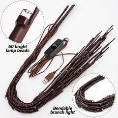 3 Pack USB Twig Branch Lights