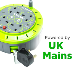 2 Socket Cable Reel – 110V 16A Heavy-Duty Extension Lead with Thermal Cut-Out