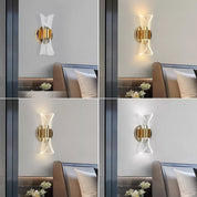 Modern 12W Dimmable LED Wall Sconce with Adjustable Color