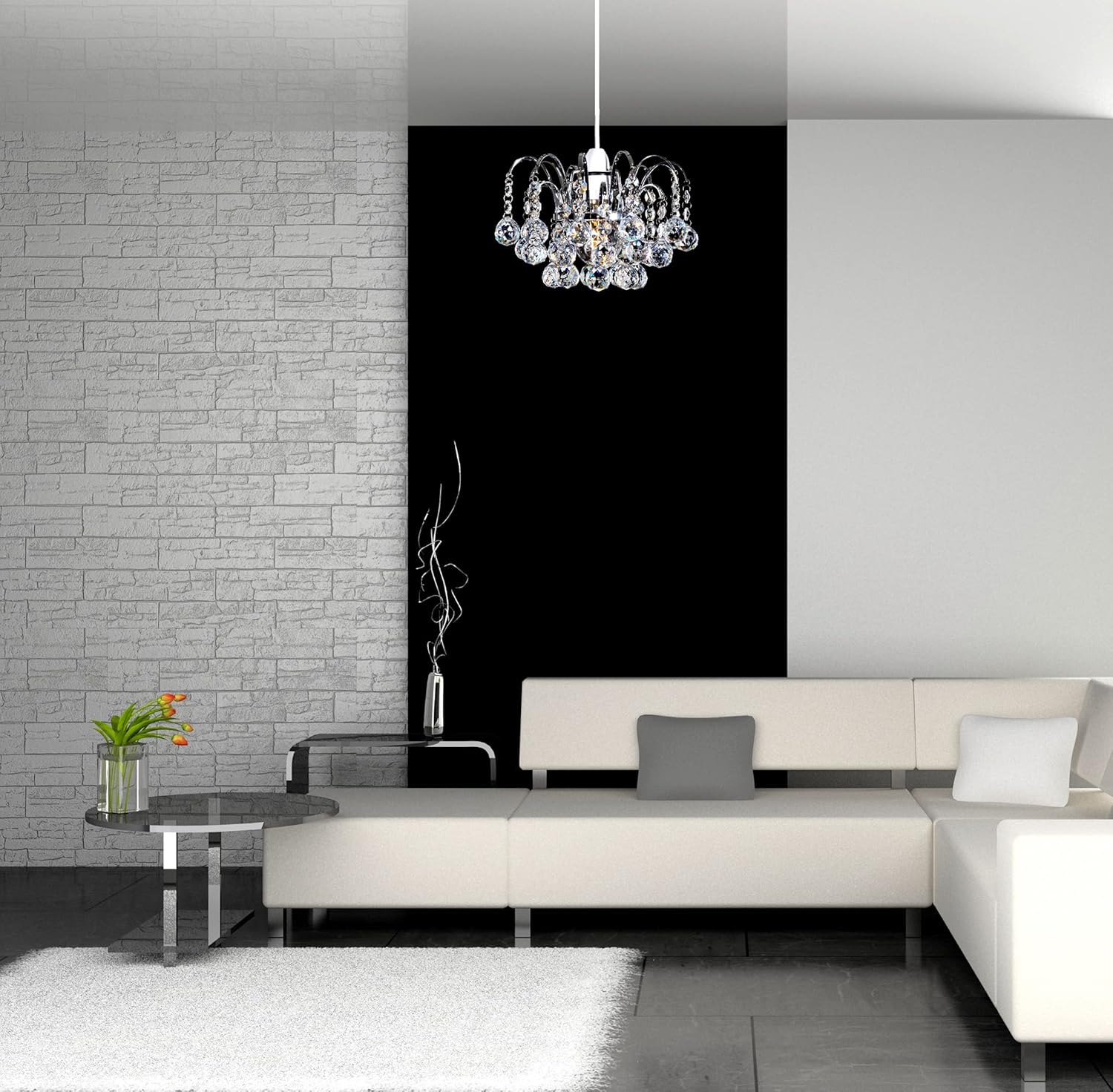 Crystal Faceted Oriel Light Shade, Crystal Chandelier, Ceiling Light Shade, Lamp Shade, Chandeliers Ceiling Light