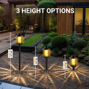 Warm White Solar Pathway Lights – 4 Pack Outdoor