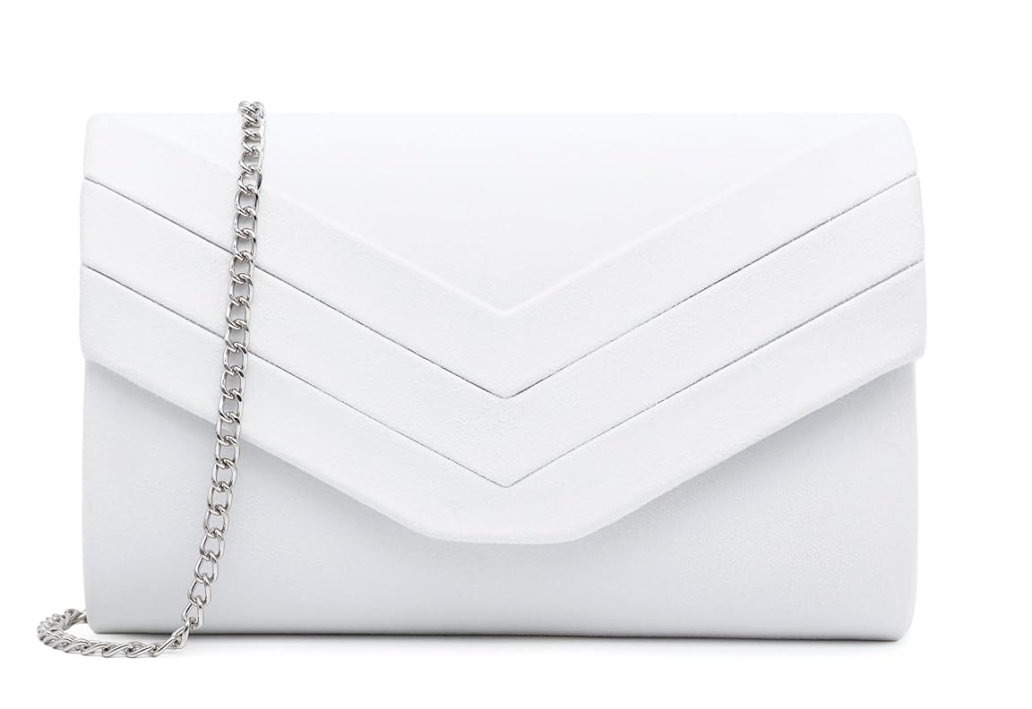 Suede Clutch Bag for Women – Elegant Evening, Shoulder & Crossbody Handbag