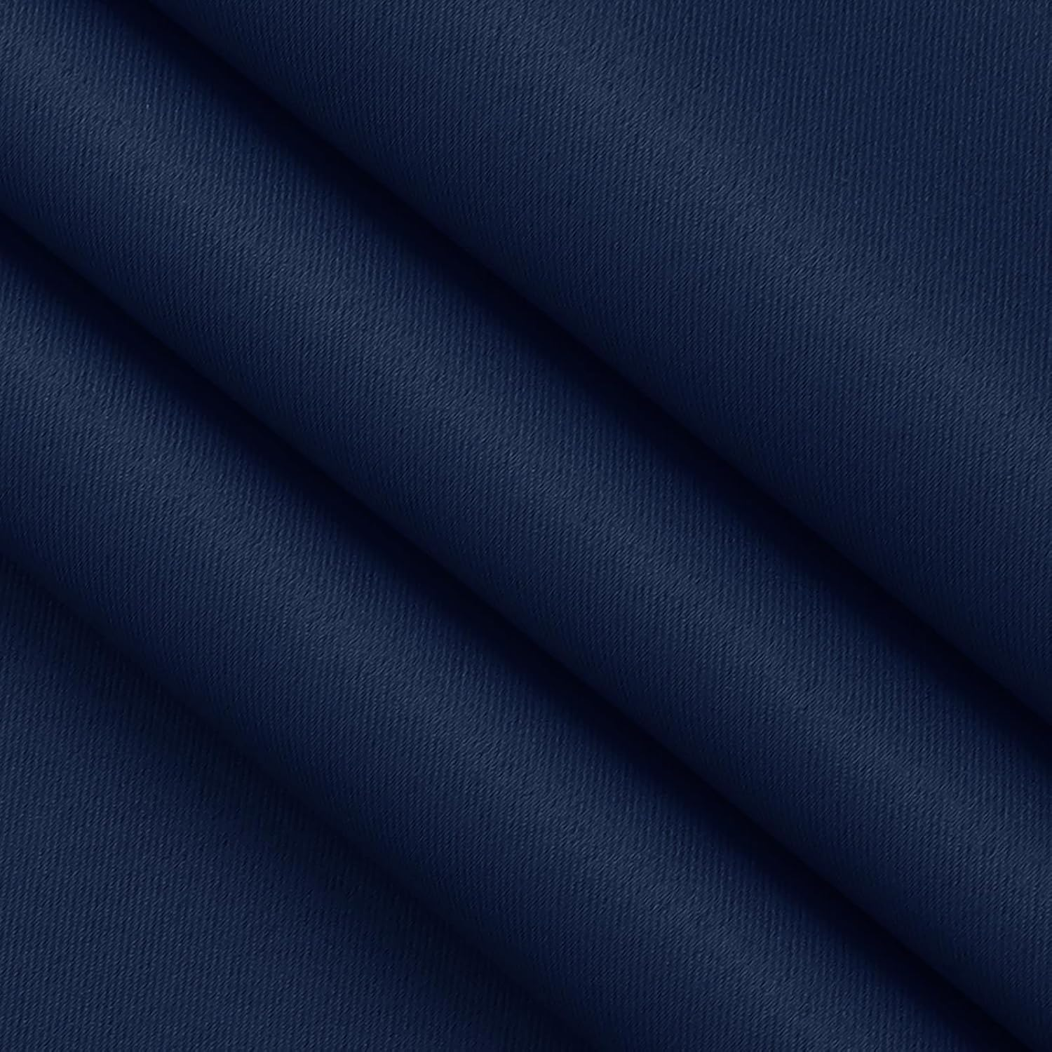 Navy Blue Blackout Curtains W38 x L54 – Eyelet Thermal Insulated 2 Panels, Short Drapes