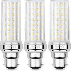 20W LED Corn Bulbs, 150W Incandescent Bulbs Equivalent, 3000K Warm White, 2300Lm, B22 Bayonet Cap Light Bulbs, 3-Pack