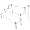 Acrylic 3-Tier Clear Display Riser Stand – Organizer for Figures, Perfume & Desserts